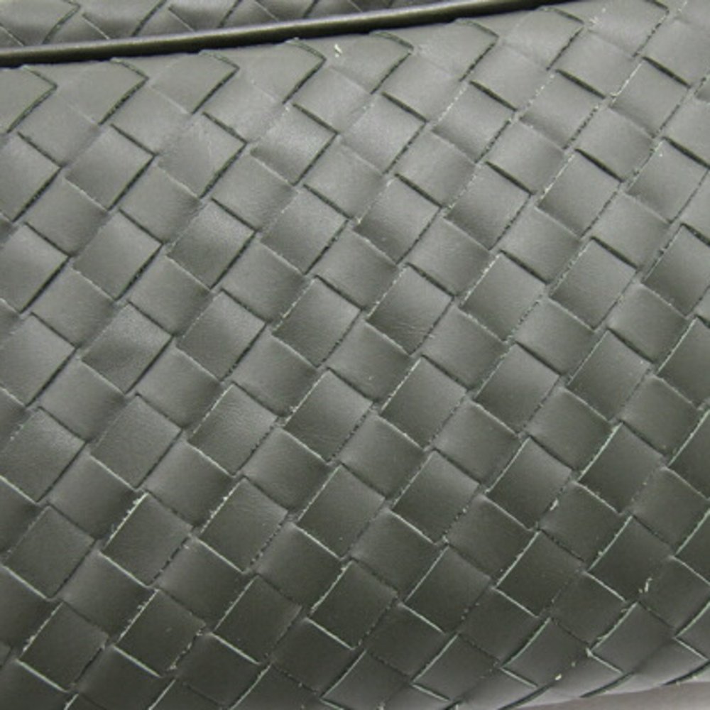 BOTTEGA VENETA Second Bag Intrecciato 244706 Khaki Leather Men's Clutch - Picture 5 of 7